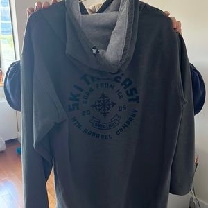 Ski the east hoodie